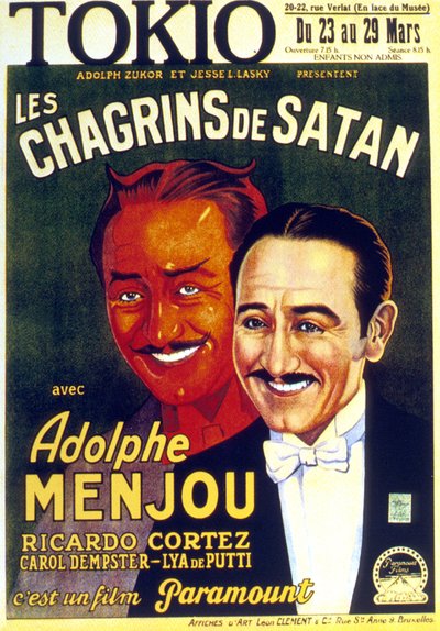 Les Chagrins de Satan The Sorrows of Satan by DWGriffith avec Adolf Menjou 1926 作者 不明