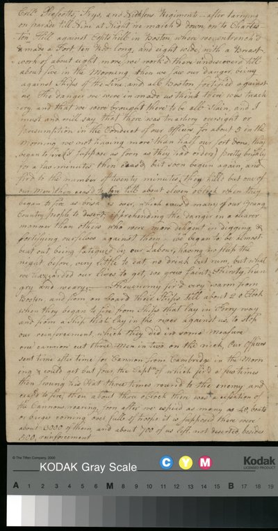 彼得·布朗 (Peter Brown) 写给莎拉·布朗 (Sarah Brown) 的信，1775 年 6 月 25 日（纸质） 作者 未知艺术家