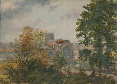 利奇菲尔德-乍得的教堂：油画，nd [？19th cent] 作者 不明