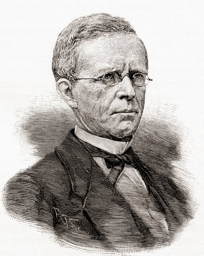 莱曼·特朗布尔 (Lyman Trumbull)，来自《世纪》杂志，1887 年出版（版画） 作者 未知艺术家