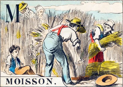 M Moisson - "农场的字母表 "19世纪末（雕刻）。 作者 不明