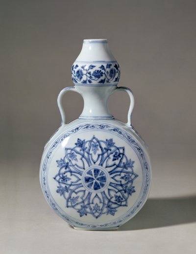明青花朝圣瓶，宣德马克（1426-35） 作者 不明