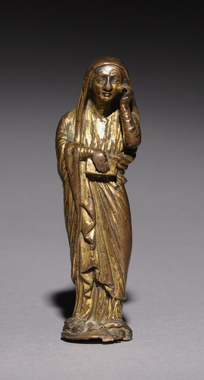 哀悼玛丽，可能来自祭坛十字架，1200-1300年 作者 Unbekannt