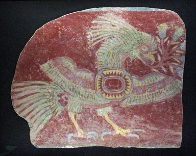 寓言格查尔的壁画片段，早期古典时期，公元200–600年 作者 不明