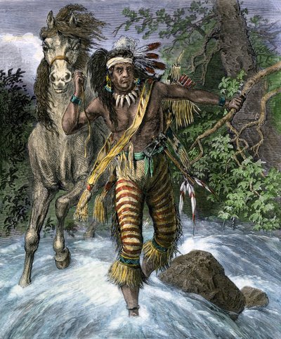 美洲原住民：印第安人。坐牛或印第安名字 Thathanka Iyothanka 或 Tatanka Yotanka 或 Tatanka Iyotake（"坐金牛 "或 "休息金牛" 作者 未知艺术家