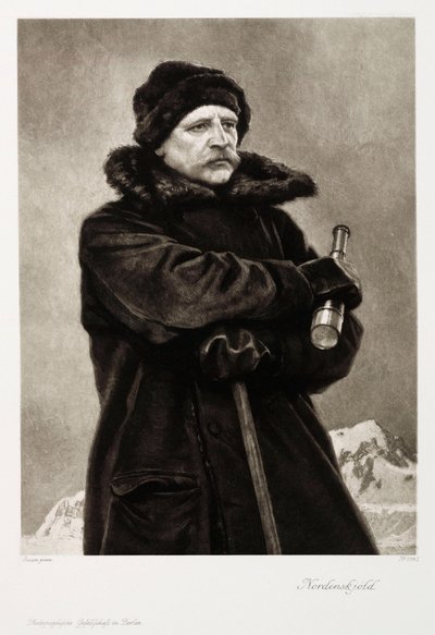 Nils Adolf Erik Nordenskjold，瑞典地质学家和北极探险家，1880 年代 作者 不明