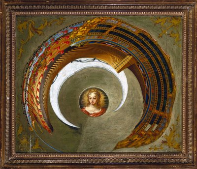 视错觉 一艘船的变形画，c 1744-1774 作者 不明