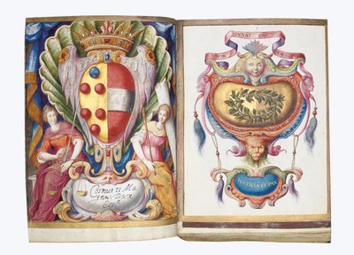Philipp Hainhofer专辑Amicorum的页面，1596-1633年 作者 不明