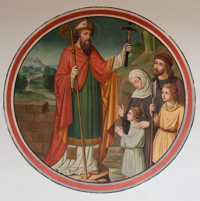教区教堂（St Denijs-Boekel，圣德尼教区教堂）。南过道。一幅壁画。 作者 未知艺术家