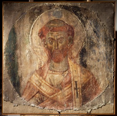 Pope Anacletus (or Cletus) (fresco, 5th century) 作者 未知艺术家