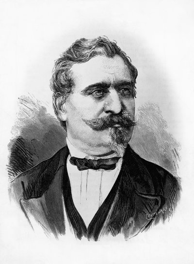 意大利诗人和政治家乔瓦尼-普拉蒂（1815-1884）的肖像，森特纳里根据米歇尔-申博奇（约1856-1906年活跃）的照片雕刻的。 作者 未知艺术家