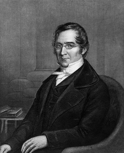 法国化学家和物理学家约瑟夫-路易斯-盖-吕萨克（1778-1850）的肖像，雕版画 作者 未知艺术家