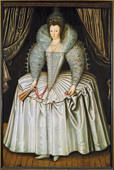 一位名叫伊丽莎白·霍华德（Elizabeth Howard）的女士肖像，约1595年至1605年 作者 不明