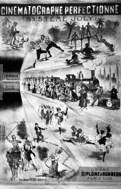 1896年制定的Joly系统的海报，对Lumiere系统构成了威胁 作者 不明
