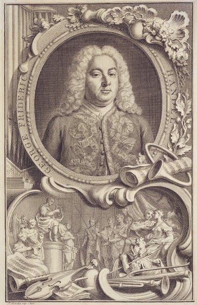 RM 7.f.5 乔治-弗雷德里克-亨德尔（1685-1759），"以色列在埃及 "的插图，雅各布斯-乌布拉肯（1698-1780）雕刻 作者 未知艺术家