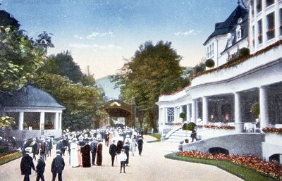 克劳兹巴德的镭浴，约 1910 年（明信片） 作者 未知艺术家