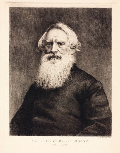 Samuel F B Morse，美国艺术家和摩尔斯电码的发明者，c 1870 作者 Unbekannt