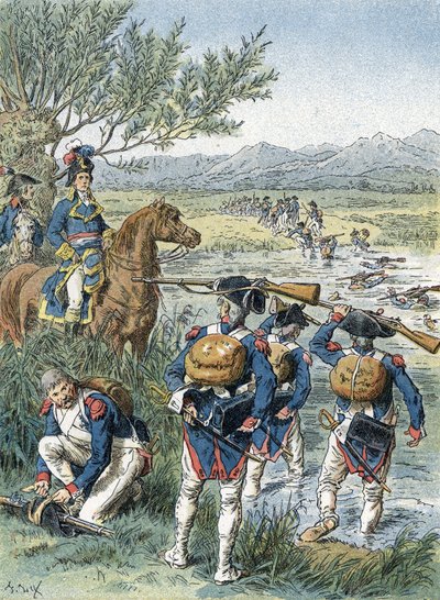 第二次苏黎世战役，利马特渡口 (1799) 作者 未知艺术家