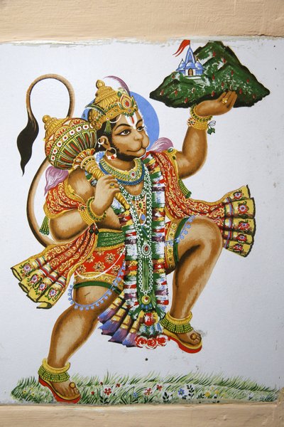 莱斯特的Shree Hindu寺庙。哈努曼。英国 作者 不明
