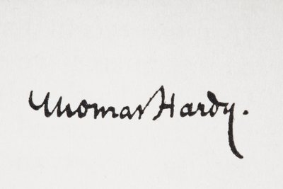 作者 Thomas Hardy 的签名，来自 King Albert