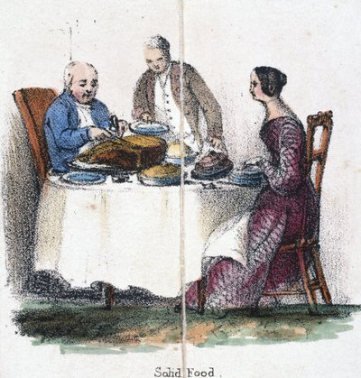 固体食物"，约 1845 年 作者 未知艺术家