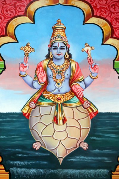 Sri Vadapathira Kaliamman印度教庙宇。毗湿奴的化身。库尔玛第二化身。新加坡 作者 不明