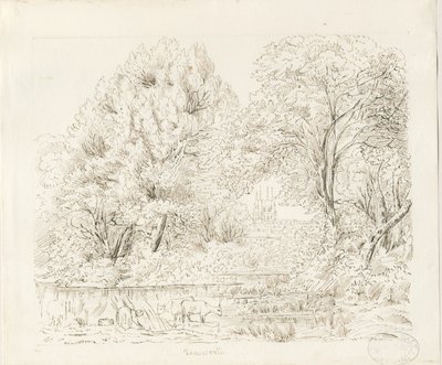 塔姆沃思（Tamworth）-农村风光：水墨画，nd [19分] 作者 不明