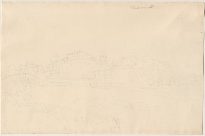 塔姆沃思城堡（Tamworth Castle）：铅笔素描，nd [19分] 作者 不明