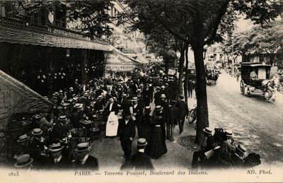 Taverne Pousset，巴黎意大利人大道 作者 未知艺术家