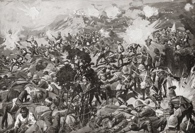 第二次布尔战争期间，1900年1月23日至24日，南非纳塔尔省图格拉河的斯皮恩考普战役。 作者 不明