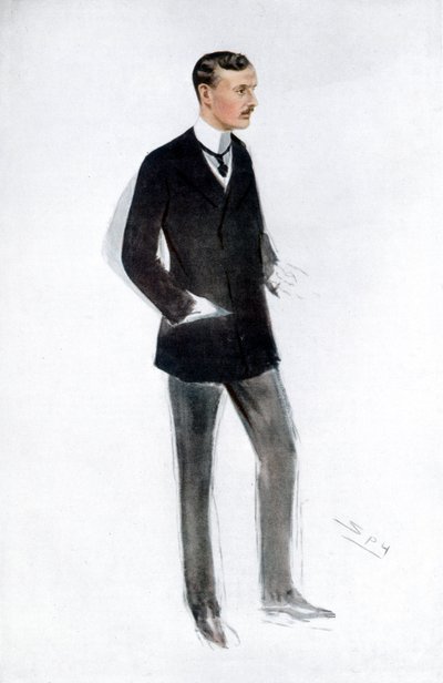 已故的查尔斯·斯图尔特·劳斯 (Charles Stewart Rolls)，英国汽车制造商 作者 不明