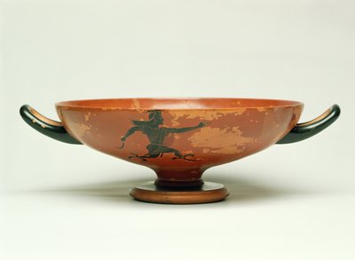 The Pursuit of Perseus, Attic black figure kylix made by The Pepaks Master, 525-520 BC (pottery) 作者 不明