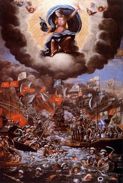 勒班陀海战 (1571)，绘画 作者 未知艺术家