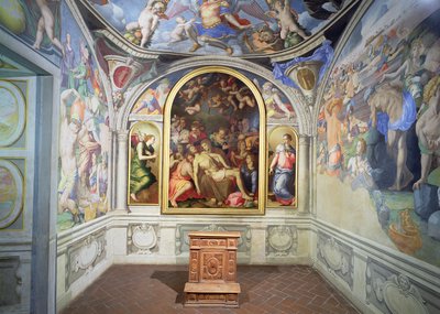 托莱多的埃莱奥诺拉小教堂，由 Bartolomeo Ammannati（1511-92）设计，由 Agnolo Bronzino（1503-72）c.1543 装饰（照片）（详情见 82440-44） 作者 Unbekannt