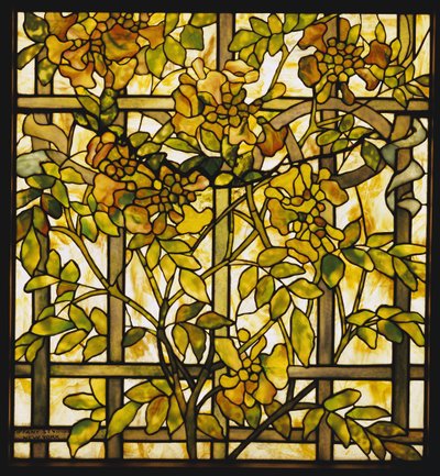 Tiffany Studios小号藤玻璃窗 作者 不明