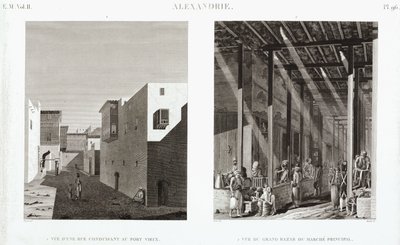 埃及亚历山大港的两种景观，约 1798 年 作者 不明