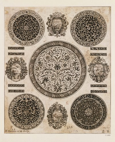 英国，伦敦，手表盒上的装饰画研究 作者 未知艺术家