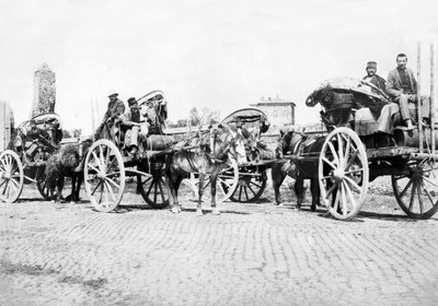 英国：葡萄园里的酒车。 法国，c1890 作者 不明