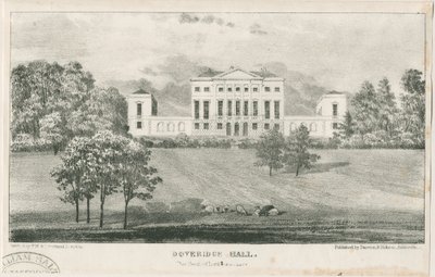 Uttoxeter-Doveridge Hall：版画，nd [c 1839] 作者 不明