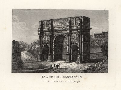 View of the Arch of Constantine, Arco di Costantino, Rome 作者 不明