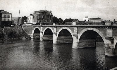 马恩河埃佩尔奈的马恩河桥 - 明信片 1910 ca 私人收藏 作者 未知艺术家