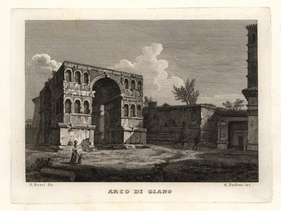 Janus 拱门的废墟，Arco di Giano，罗马 作者 不明