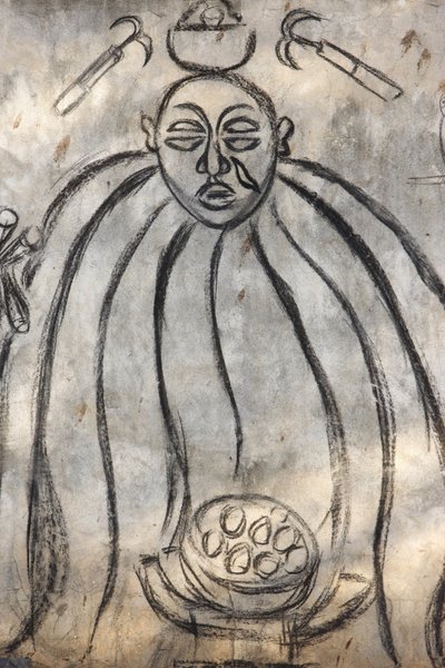 多哥洛美，伏都教神灵 作者 不明