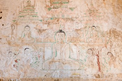 壁画，苏拉玛尼帕托，蒲甘（照片） 作者 未知艺术家