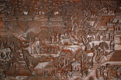 清迈，Wat Phra Doi Suthep。救济。泰国 作者 不明