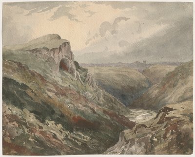 Wetton Dale：水彩画，nd [？19th cent] 作者 不明