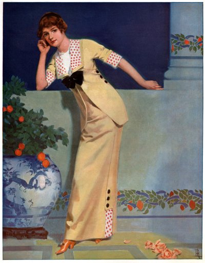 2700 中的女人。(插图，约 1910 年） 作者 未知艺术家