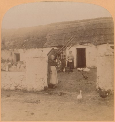 特色住宅，爱尔兰安特里姆郡Ballintoy村，1900年。 作者 安德伍德和安德伍德