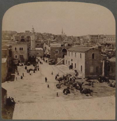 犹太的伯利恒，耶稣的出生地，巴勒斯坦，1896年。 作者 安德伍德和安德伍德