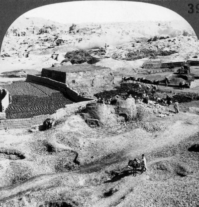 制砖厂，埃及，1905年。 作者 安德伍德和安德伍德